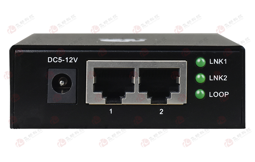 飛暢科技-2光2電 2個千兆光轉2路千兆電（級聯型）光纖收發(fā)器